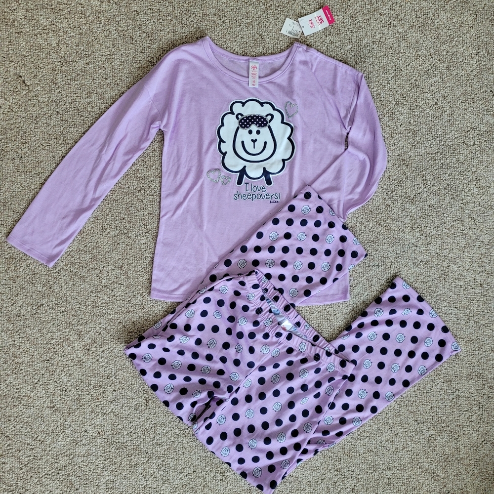 NWT Justice 2-piece set Pajamas Size 10